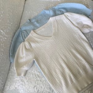 Short Sleeve Sweaters / 2 pack